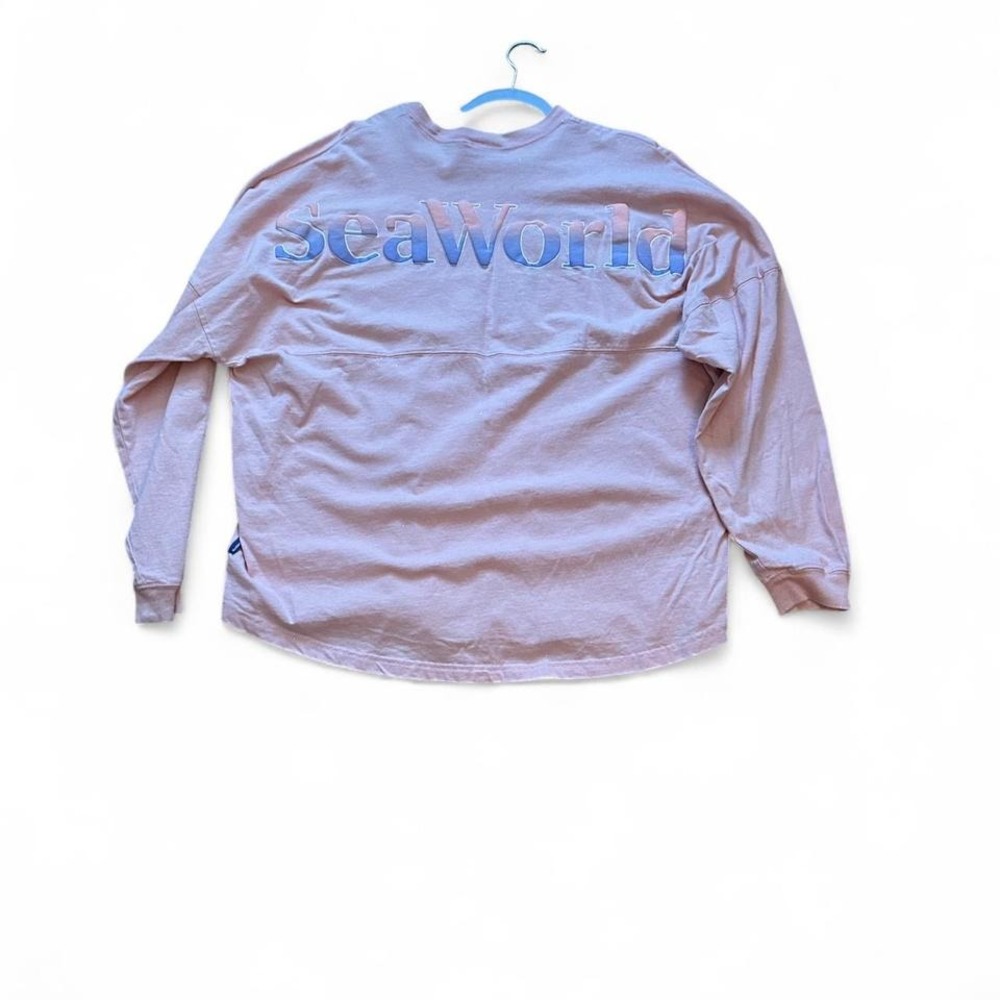 Spirit Jersey Sea World Women's Pink & Glitter Long Sleeve Tee with Turtle